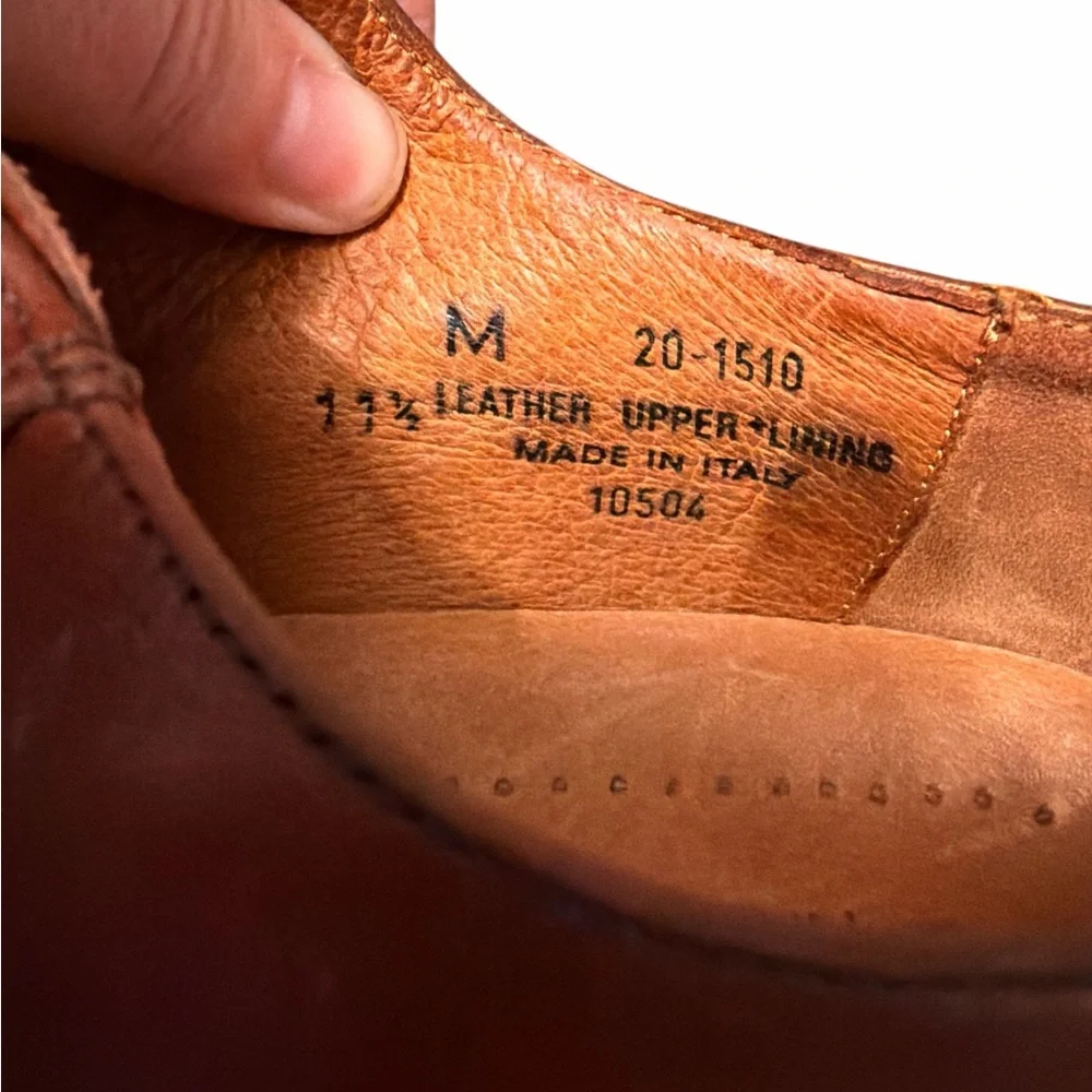 Johnston & Murphy Italian Leather Men’s Dress Shoes Brown 11.5